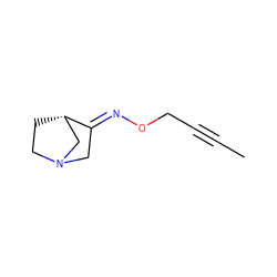 CC#CCO/N=C1\CN2CC[C@H]1C2 ZINC000027901610