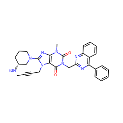 CC#CCn1c(N2CCC[C@@H](N)C2)nc2c1c(=O)n(Cc1nc(-c3ccccc3)c3ccccc3n1)c(=O)n2C ZINC000114288190