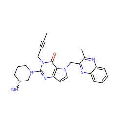 CC#CCn1c(N2CCC[C@@H](N)C2)nc2ccn(Cc3nc4ccccc4nc3C)c2c1=O ZINC000095603619