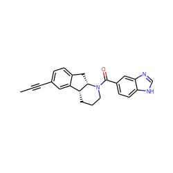 CC#Cc1ccc2c(c1)[C@H]1CCCN(C(=O)c3ccc4[nH]cnc4c3)[C@H]1C2 ZINC000117629609