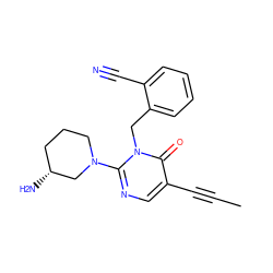 CC#Cc1cnc(N2CCC[C@@H](N)C2)n(Cc2ccccc2C#N)c1=O ZINC000066104243