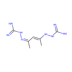 CC(/C=C(\C)NNC(=N)N)=N/NC(=N)N ZINC000040973051