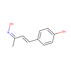 CC(/C=C/c1ccc(O)cc1)=N/O ZINC000101376833