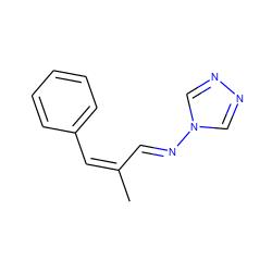 CC(=C/c1ccccc1)/C=N/n1cnnc1 ZINC000000229093