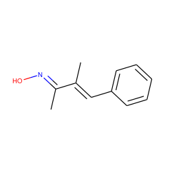 CC(=C\c1ccccc1)/C(C)=N/O ZINC000013466712