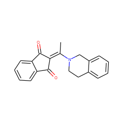 CC(=C1C(=O)c2ccccc2C1=O)N1CCc2ccccc2C1 ZINC000000193806