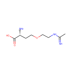 CC(=N)NCCOCC[C@@H](N)C(=O)O ZINC000027655159