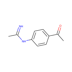 CC(=N)Nc1ccc(C(C)=O)cc1 ZINC000026720793