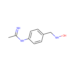 CC(=N)Nc1ccc(CNO)cc1 ZINC000026726774