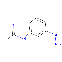 CC(=N)Nc1cccc(NN)c1 ZINC000013780451