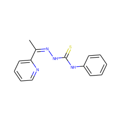 CC(=NNC(=S)Nc1ccccc1)c1ccccn1 ZINC000253679393