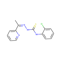 CC(=NNC(=S)Nc1ccccc1Cl)c1ccccn1 ZINC000252457373