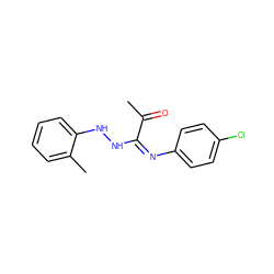 CC(=O)/C(=N\c1ccc(Cl)cc1)NNc1ccccc1C ZINC000013473572