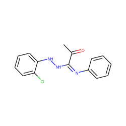 CC(=O)/C(=N\c1ccccc1)NNc1ccccc1Cl ZINC000013473580