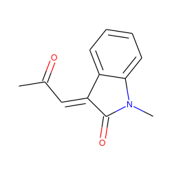 CC(=O)/C=C1/C(=O)N(C)c2ccccc21 ZINC000029043655