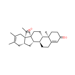 CC(=O)[C@@]12CC(C)=C(C)C[C@H]1C[C@H]1[C@@H]3CCC4=CC(=O)CC[C@]4(C)[C@H]3CC[C@@]12C ZINC000118913460