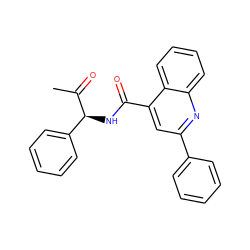 CC(=O)[C@@H](NC(=O)c1cc(-c2ccccc2)nc2ccccc12)c1ccccc1 ZINC000013795615