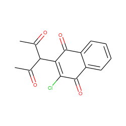 CC(=O)C(C(C)=O)C1=C(Cl)C(=O)c2ccccc2C1=O ZINC000100221291