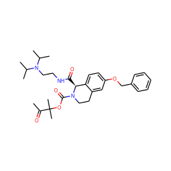 CC(=O)C(C)(C)OC(=O)N1CCc2cc(OCc3ccccc3)ccc2[C@@H]1C(=O)NCCN(C(C)C)C(C)C ZINC000028130950