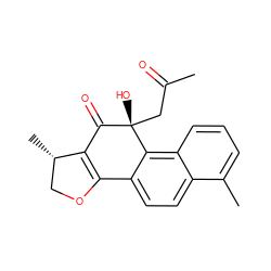 CC(=O)C[C@@]1(O)C(=O)C2=C(OC[C@@H]2C)c2ccc3c(C)cccc3c21 ZINC000013431682