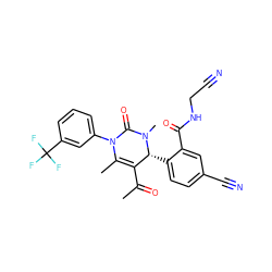 CC(=O)C1=C(C)N(c2cccc(C(F)(F)F)c2)C(=O)N(C)[C@@H]1c1ccc(C#N)cc1C(=O)NCC#N ZINC001772611811