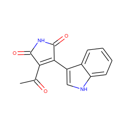 CC(=O)C1=C(c2c[nH]c3ccccc23)C(=O)NC1=O ZINC000072108699