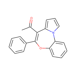 CC(=O)C1=C(c2ccccc2)Oc2ccccc2-n2cccc21 ZINC000013757586