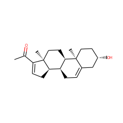 CC(=O)C1=CC[C@@H]2[C@@H]3CC=C4C[C@@H](O)CC[C@]4(C)[C@@H]3CC[C@]12C ZINC000002122285