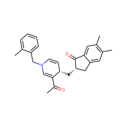 CC(=O)C1=CN(Cc2ccccc2C)C=C[C@@H]1C[C@H]1Cc2cc(C)c(C)cc2C1=O ZINC001772657687