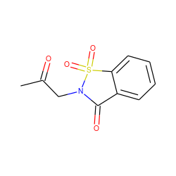 CC(=O)CN1C(=O)c2ccccc2S1(=O)=O ZINC000000091773