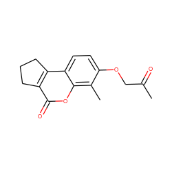 CC(=O)COc1ccc2c3c(c(=O)oc2c1C)CCC3 ZINC000004387711