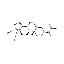 CC(=O)N(C)[C@H]1CC[C@@]2(C)C(=CC[C@@H]3[C@@H]2CC[C@]24CN(C)[C@@H](C)[C@H]2CC[C@@H]34)C1 ZINC000040421560