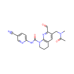 CC(=O)N(C)Cc1cc2c(nc1C=O)N(C(=O)Nc1ccc(C#N)cn1)CCC2 ZINC001772635473