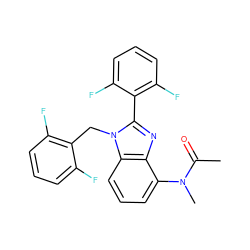 CC(=O)N(C)c1cccc2c1nc(-c1c(F)cccc1F)n2Cc1c(F)cccc1F ZINC000013518719