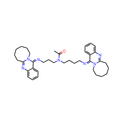 CC(=O)N(CCCCN=c1c2ccccc2nc2n1CCCCCC2)CCCN=c1c2ccccc2nc2n1CCCCCC2 ZINC000261190201