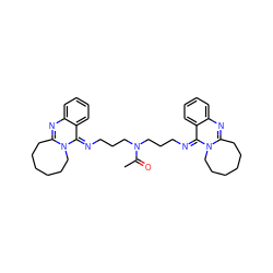 CC(=O)N(CCCN=c1c2ccccc2nc2n1CCCCCC2)CCC/N=c1\c2ccccc2nc2n1CCCCCC2 ZINC000261181411