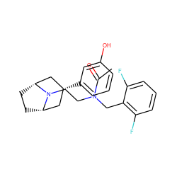 CC(=O)N(CCN1[C@H]2CC[C@@H]1C[C@H](c1cccc(O)c1)C2)Cc1c(F)cccc1F ZINC000117295246