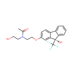 CC(=O)N(CCO)CCOc1ccc2c(c1)[C@](O)(C(F)(F)F)c1ccccc1-2 ZINC000144824929