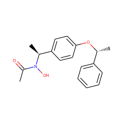 CC(=O)N(O)[C@@H](C)c1ccc(O[C@H](C)c2ccccc2)cc1 ZINC000000024603