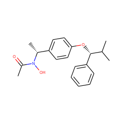 CC(=O)N(O)[C@H](C)c1ccc(O[C@@H](c2ccccc2)C(C)C)cc1 ZINC000029570432