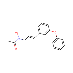 CC(=O)N(O)C/C=C/c1cccc(Oc2ccccc2)c1 ZINC000005138195