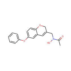 CC(=O)N(O)CC1=Cc2cc(Oc3ccccc3)ccc2OC1 ZINC000013833880