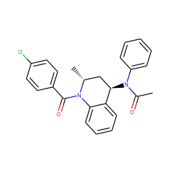 CC(=O)N(c1ccccc1)[C@@H]1C[C@@H](C)N(C(=O)c2ccc(Cl)cc2)c2ccccc21 ZINC000027099262