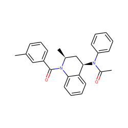 CC(=O)N(c1ccccc1)[C@@H]1C[C@H](C)N(C(=O)c2cccc(C)c2)c2ccccc21 ZINC000049035730