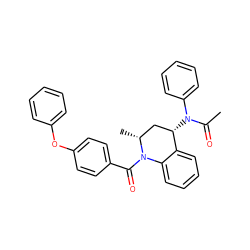 CC(=O)N(c1ccccc1)[C@H]1C[C@@H](C)N(C(=O)c2ccc(Oc3ccccc3)cc2)c2ccccc21 ZINC000049033727