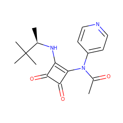 CC(=O)N(c1ccncc1)c1c(N[C@H](C)C(C)(C)C)c(=O)c1=O ZINC000033981304