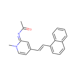 CC(=O)N=c1cc(/C=C/c2cccc3ccccc23)ccn1C ZINC000261174471