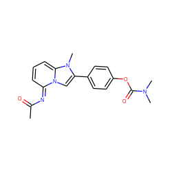 CC(=O)N=c1cccc2n(C)c(-c3ccc(OC(=O)N(C)C)cc3)cn12 ZINC000377819985