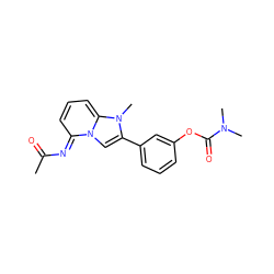 CC(=O)N=c1cccc2n(C)c(-c3cccc(OC(=O)N(C)C)c3)cn12 ZINC000377836374