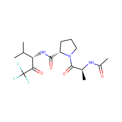 CC(=O)N[C@@H](C)C(=O)N1CCC[C@H]1C(=O)N[C@H](C(=O)C(F)(F)F)C(C)C ZINC000013736114